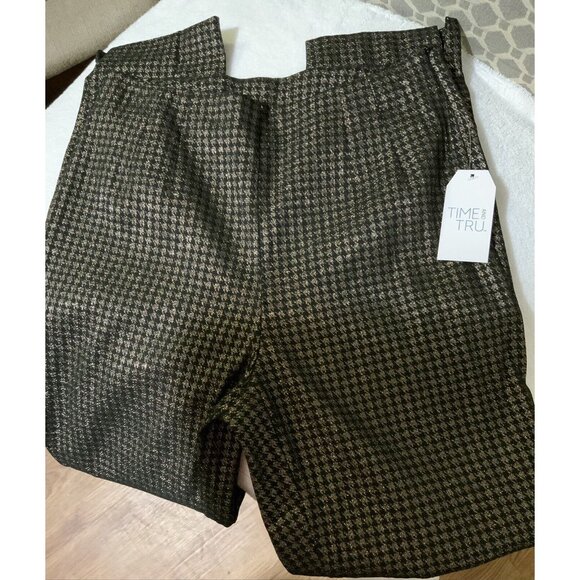 Time and Tru Women’s Size 14 Gold & Black Millennium Side Zip Skinny Pants - Picture 8 of 10